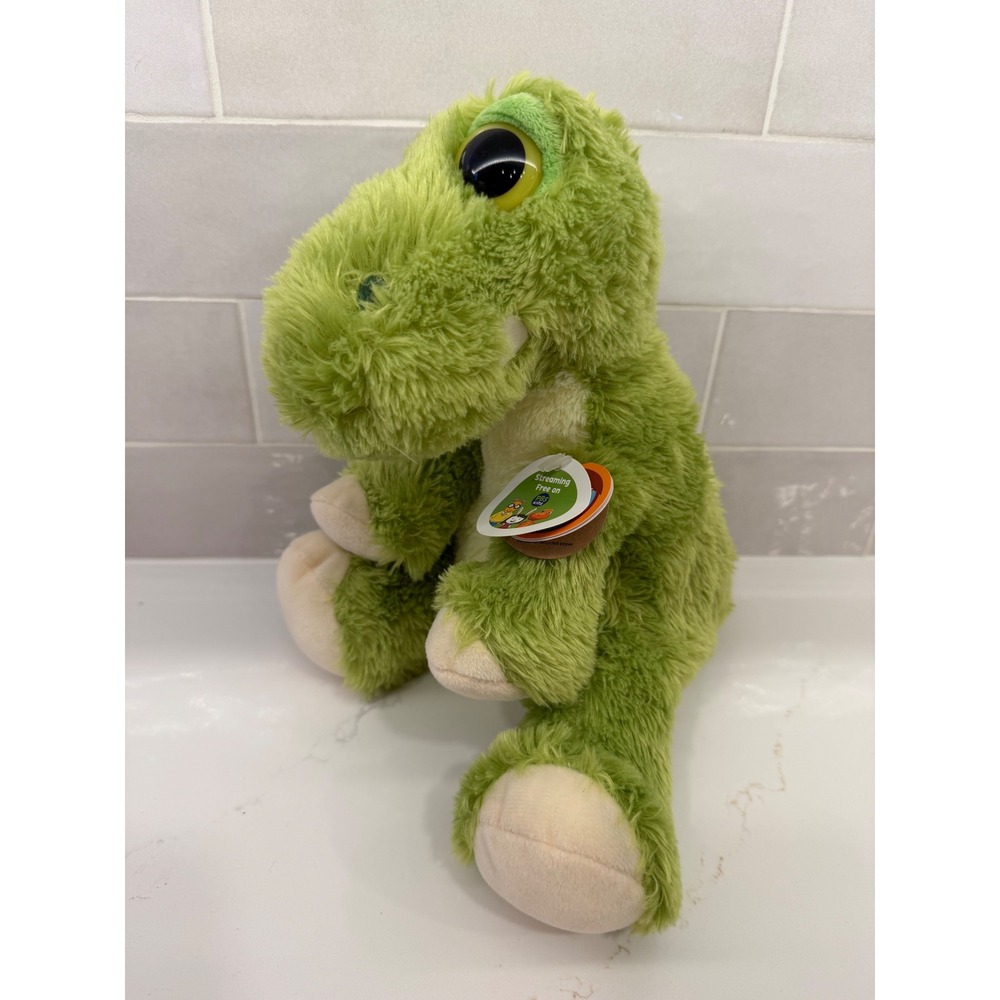Aurora Plush Dreamy Eyes T-Rex 10" Green Dinosaur Stuffed Animal NWT Cute Soft